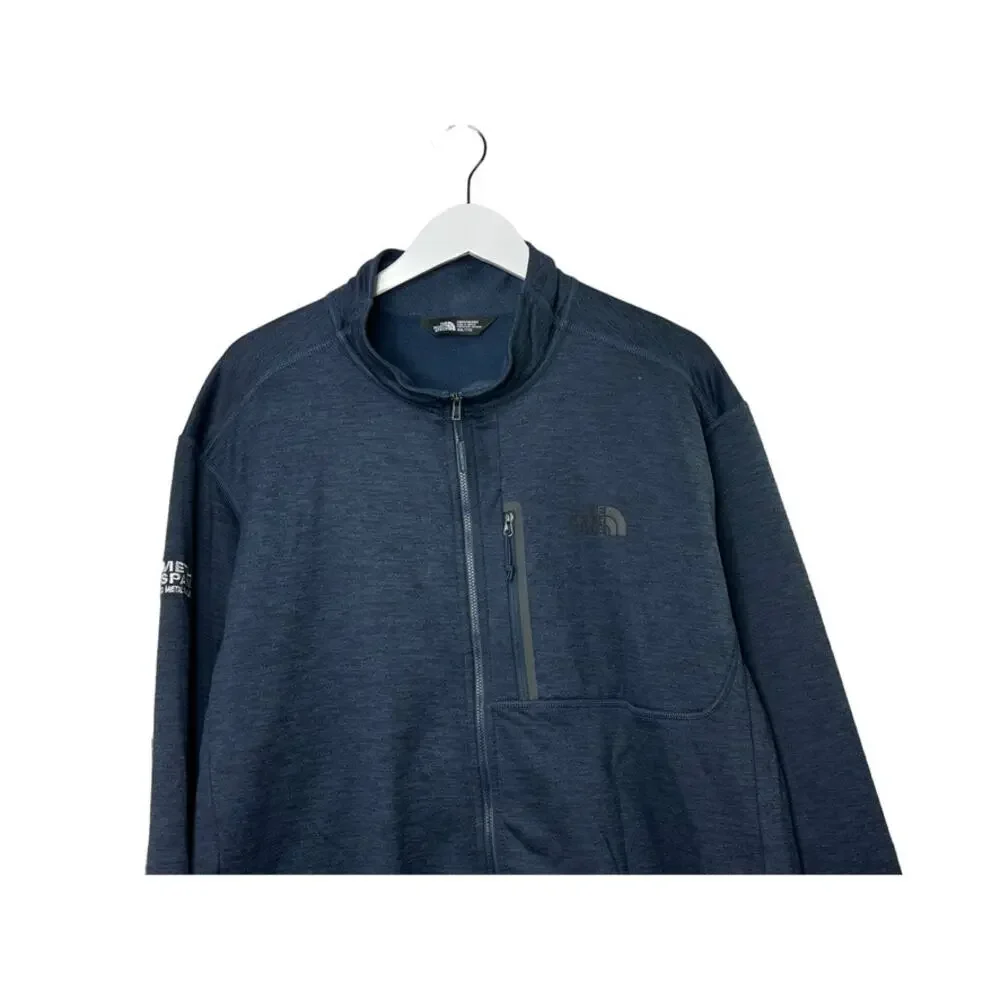 The North Face Mens Skyline Fleece Full Zip Jacket  Heather Urban Navy Blue  XXL